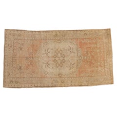 Vintage Distressed Oushak Rug