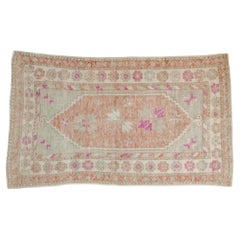 Vintage Distressed Oushak Rug