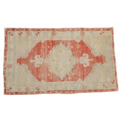 Vintage Distressed Oushak Rug