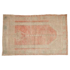 Vintage Distressed Oushak Rug