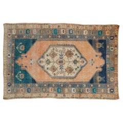 Vintage Distressed Oushak Rug