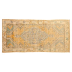 Vintage Distressed Oushak Rug