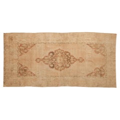 Vintage Distressed Oushak-Teppich-Läufer im Used-Look - 4'10" x 9'11"
