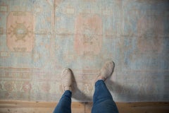 Vintage Distressed Oushak Rug Runner