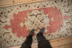 Vintage Distressed Oushak Rug Runner