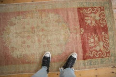 Vintage Distressed Oushak Rug Runner