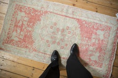 Vintage Distressed Oushak Rug Runner
