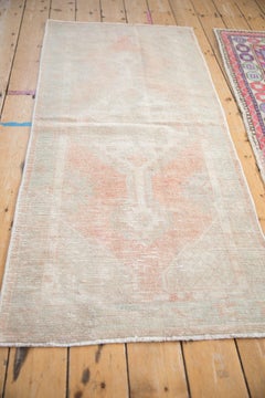 Vintage Distressed Oushak Rug Runner