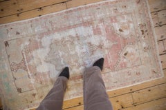 ON SALE Vintage Distressed Oushak Rug Runner