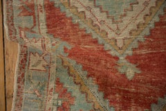 Vintage Distressed Oushak Rug Runner