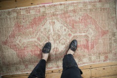 Vintage Distressed Oushak Rug Runner