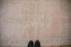 Vintage Distressed Oushak Rug Runner