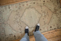 Vintage Distressed Oushak Rug Runner