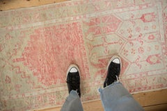 Vintage Distressed Oushak Rug Runner