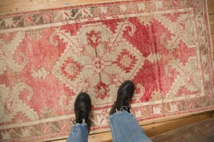 Vintage Distressed Oushak Rug Runner