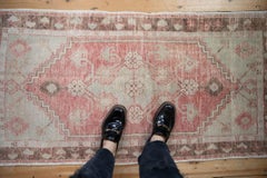 Vintage Distressed Oushak Rug Runner