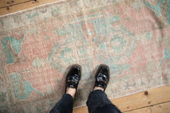 Vintage Distressed Oushak Rug Runner