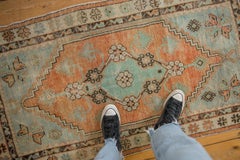 Vintage Distressed Oushak Rug Runner