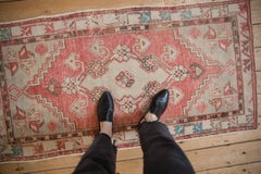 Vintage Distressed Oushak Rug Runner