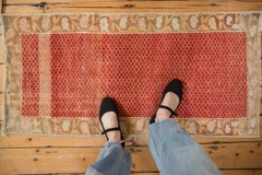 Vintage Distressed Oushak Rug Runner