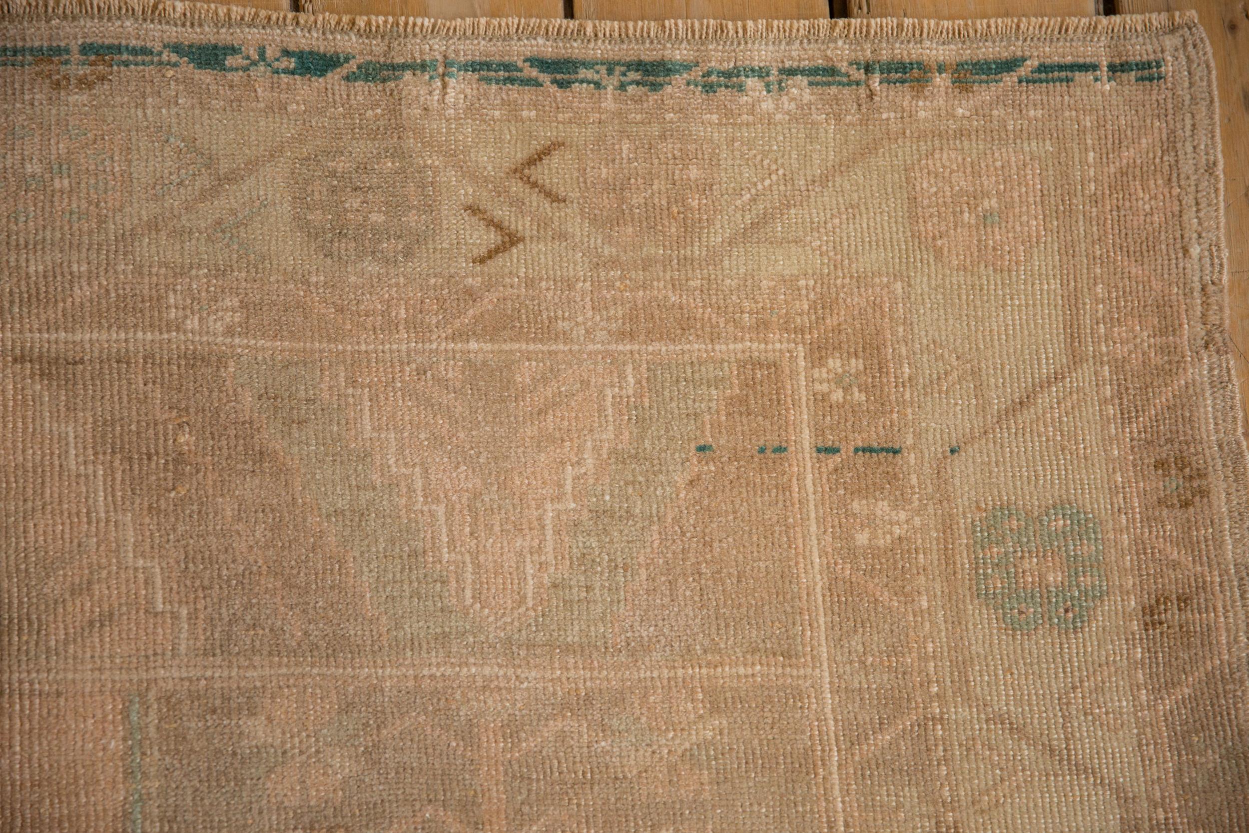Turco Tappeto Oushak Vintage Distressed Runner in vendita