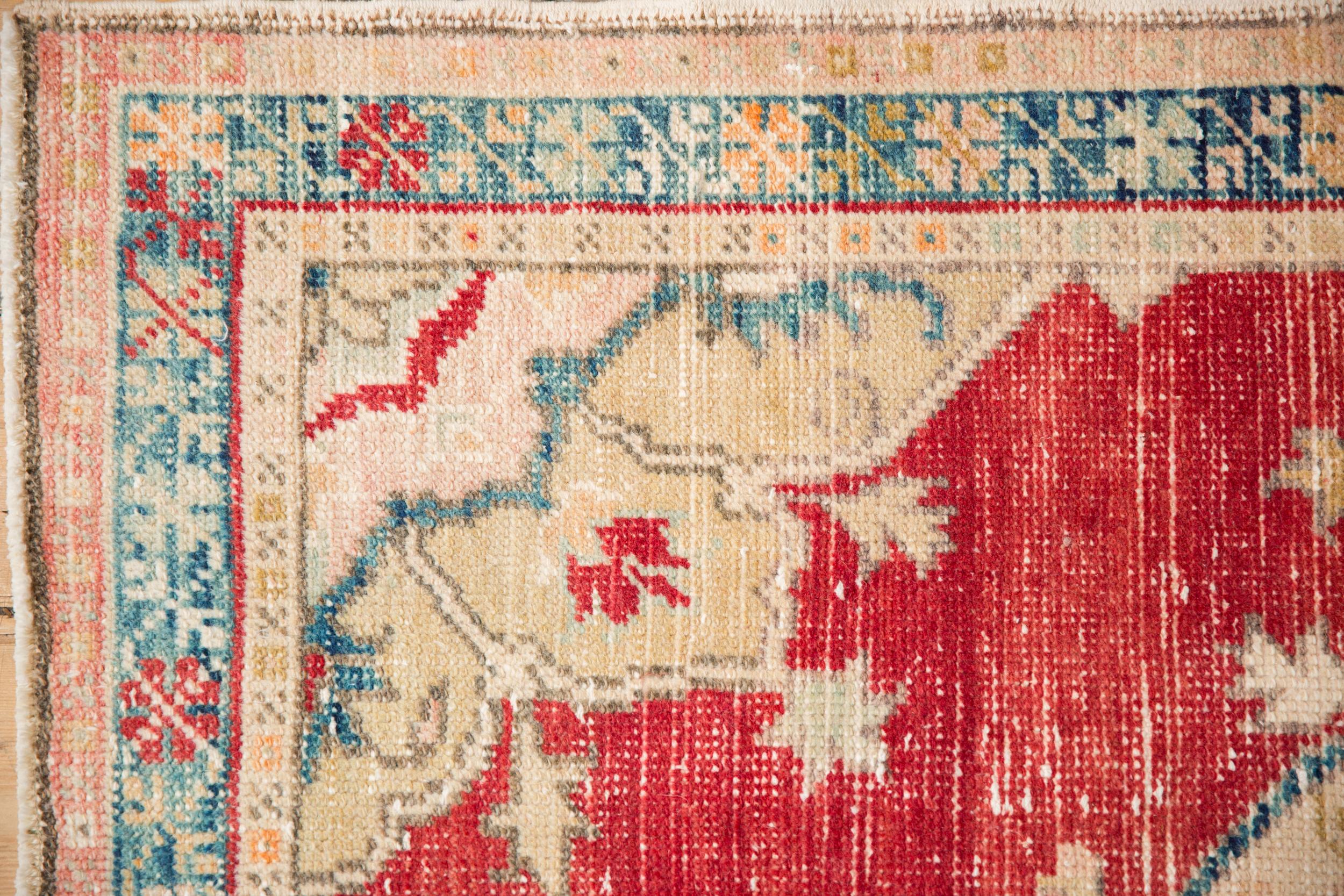 Turco Tappeto Oushak Vintage Distressed Runner in vendita
