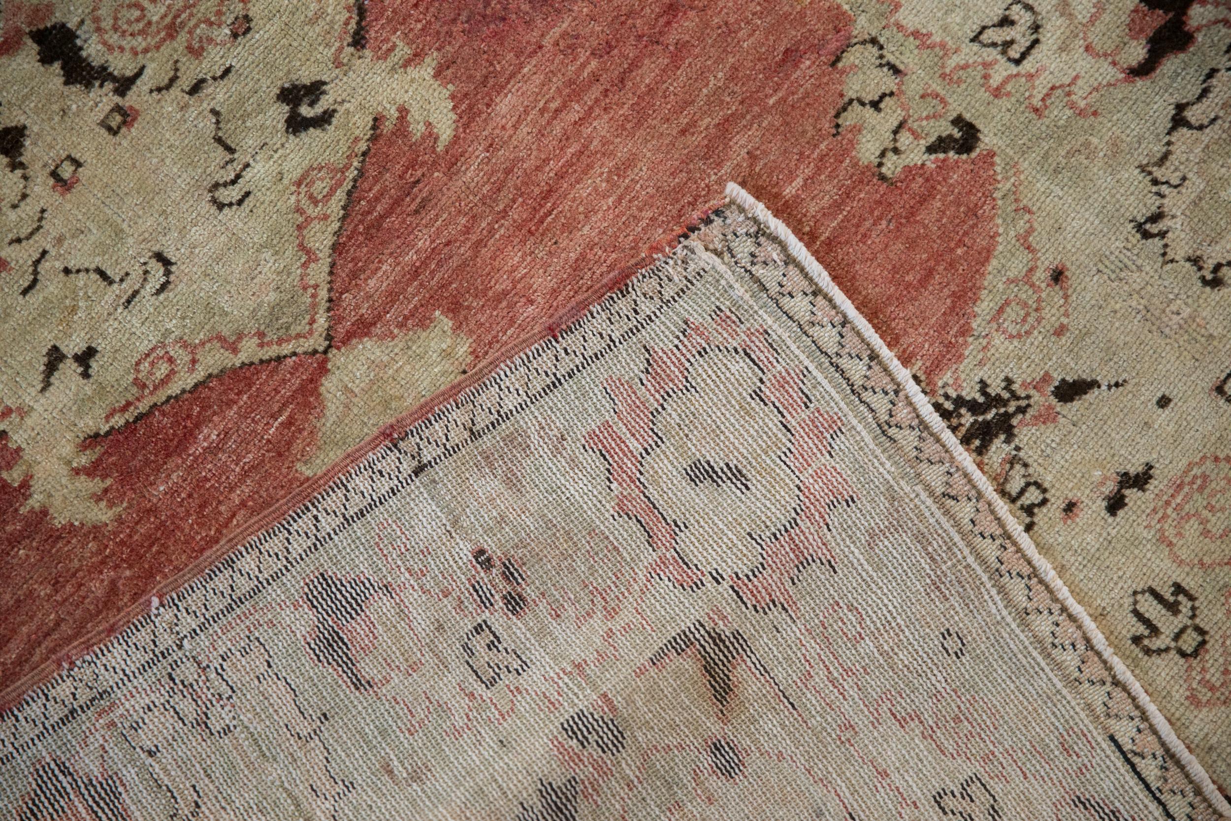 Vintage Distressed Oushak Rug Runner For Sale 2