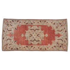 Vintage Distressed Oushak Rug Runner