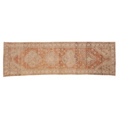 Vintage Distressed Oushak Rug Runner