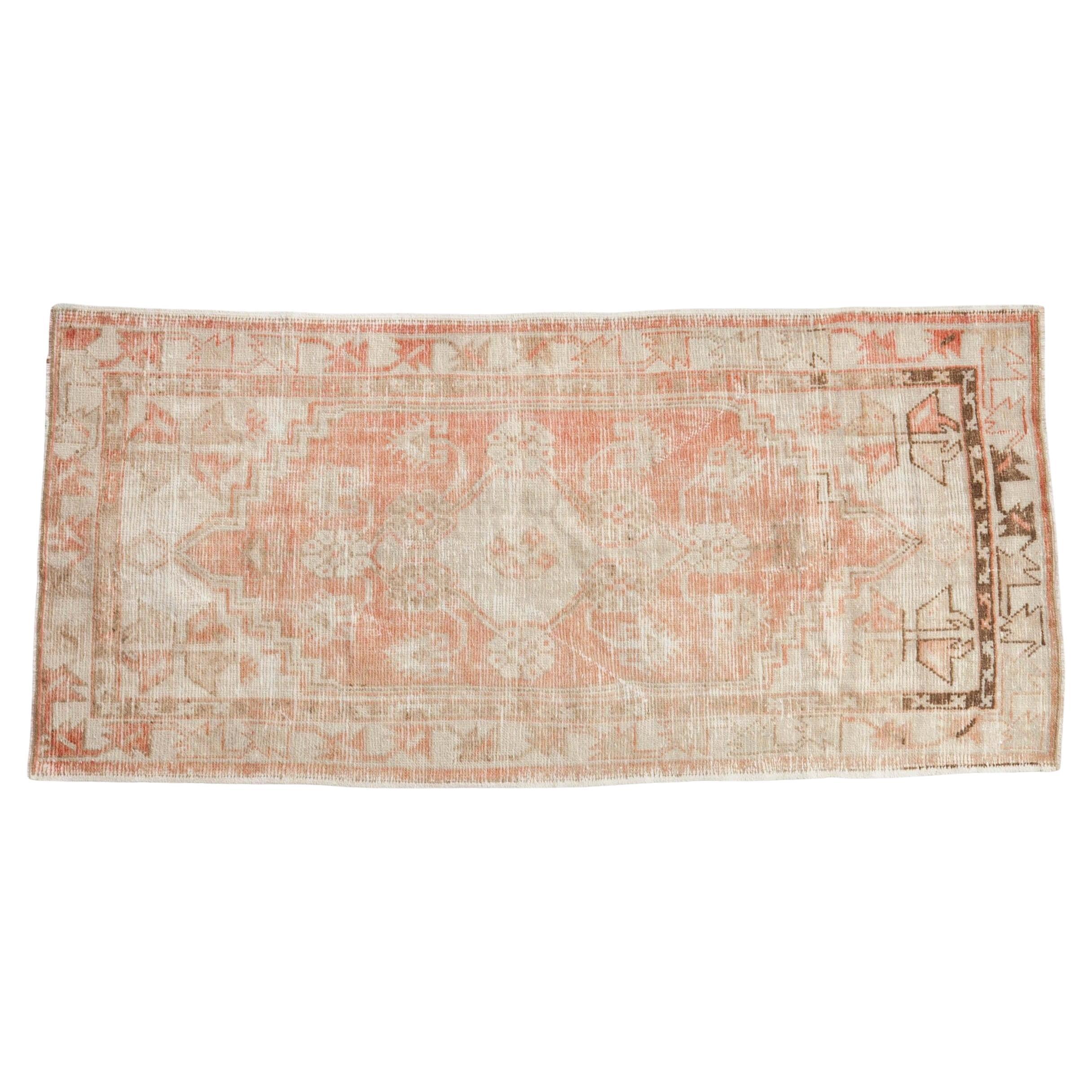 Vintage Distressed Oushak Rug Runner