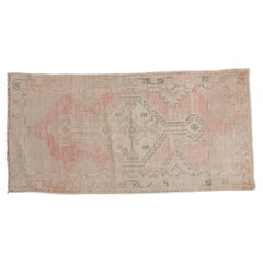 Vintage Distressed Oushak Rug Runner