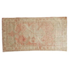 Vintage Distressed Oushak Rug Runner