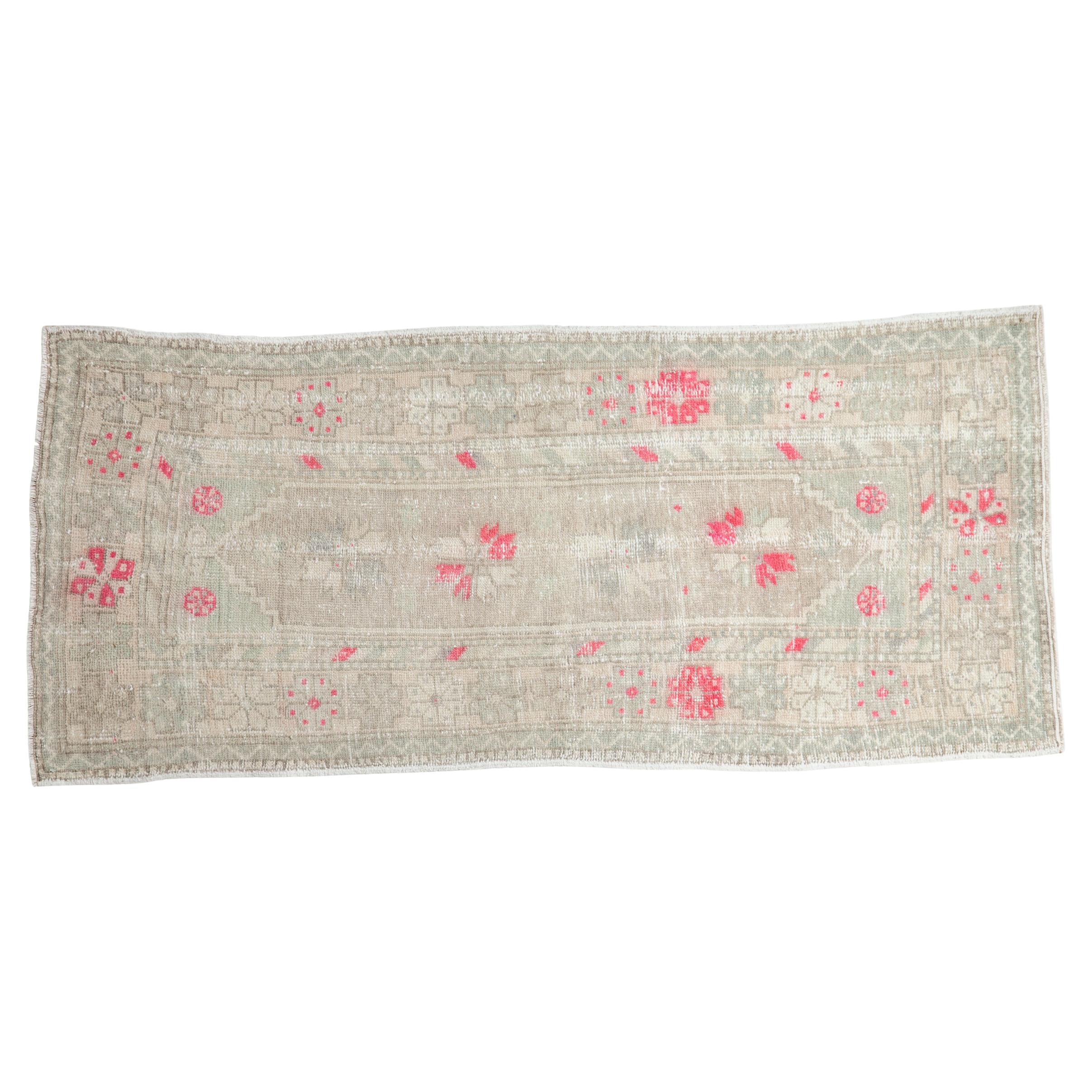 Tappeto Oushak Vintage Distressed Runner