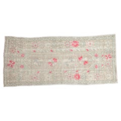 Vintage Distressed Oushak Rug Runner