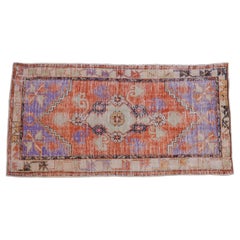 Vintage Distressed Oushak Rug Runner