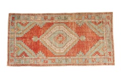 Vintage Distressed Oushak Rug Runner