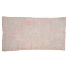 Vintage Distressed Oushak Rug Runner
