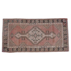 Vintage Distressed Oushak Rug Runner