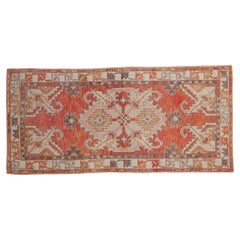 Vintage Distressed Oushak Rug Runner