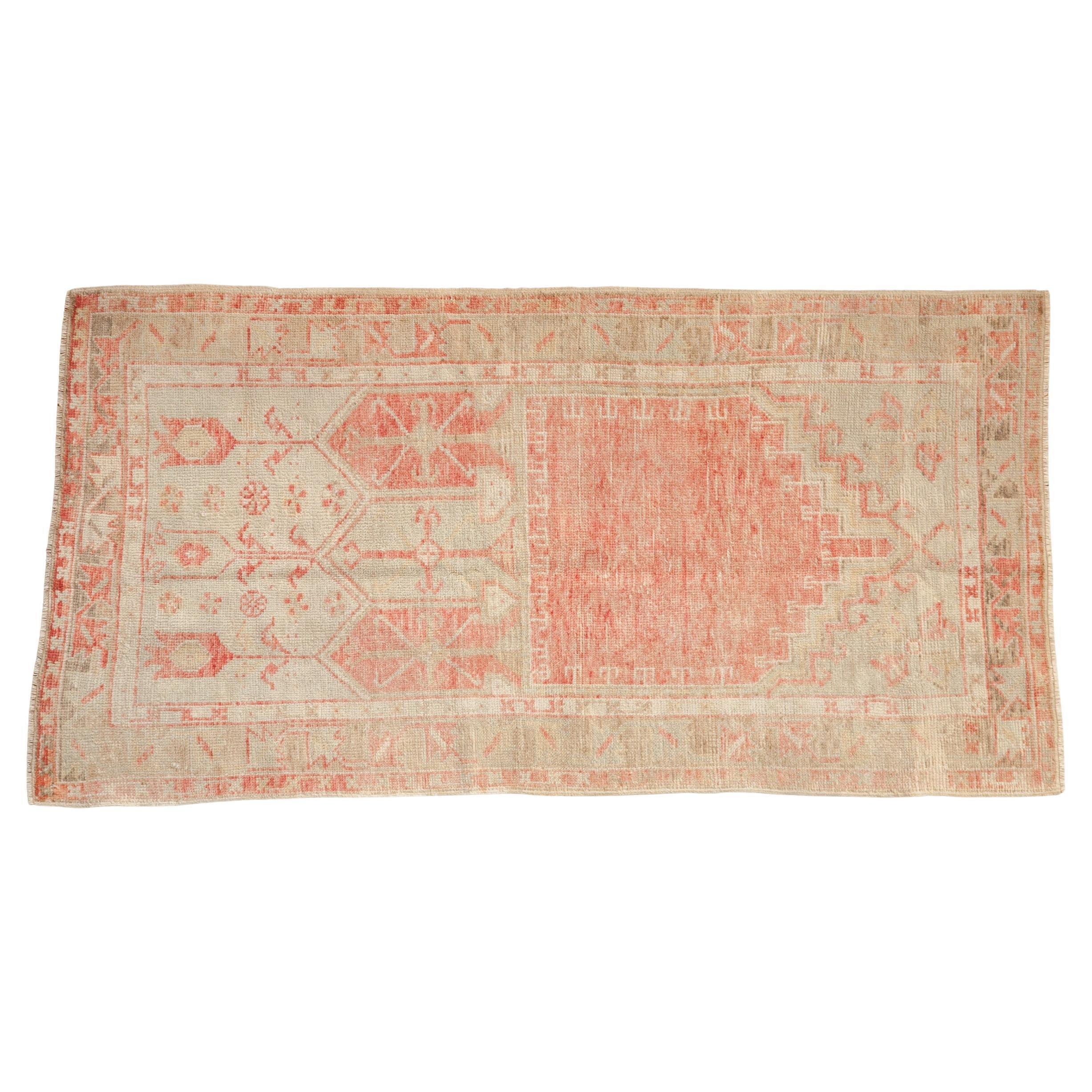 Tappeto Oushak Vintage Distressed Runner