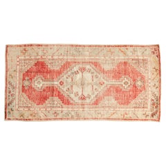 Vintage Distressed Oushak Rug Runner