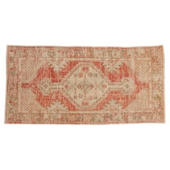 Vintage Distressed Oushak Rug Runner