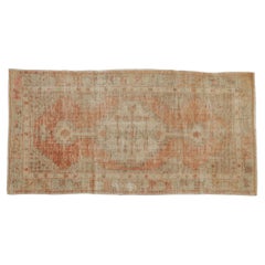 Vintage Distressed Oushak Rug Runner