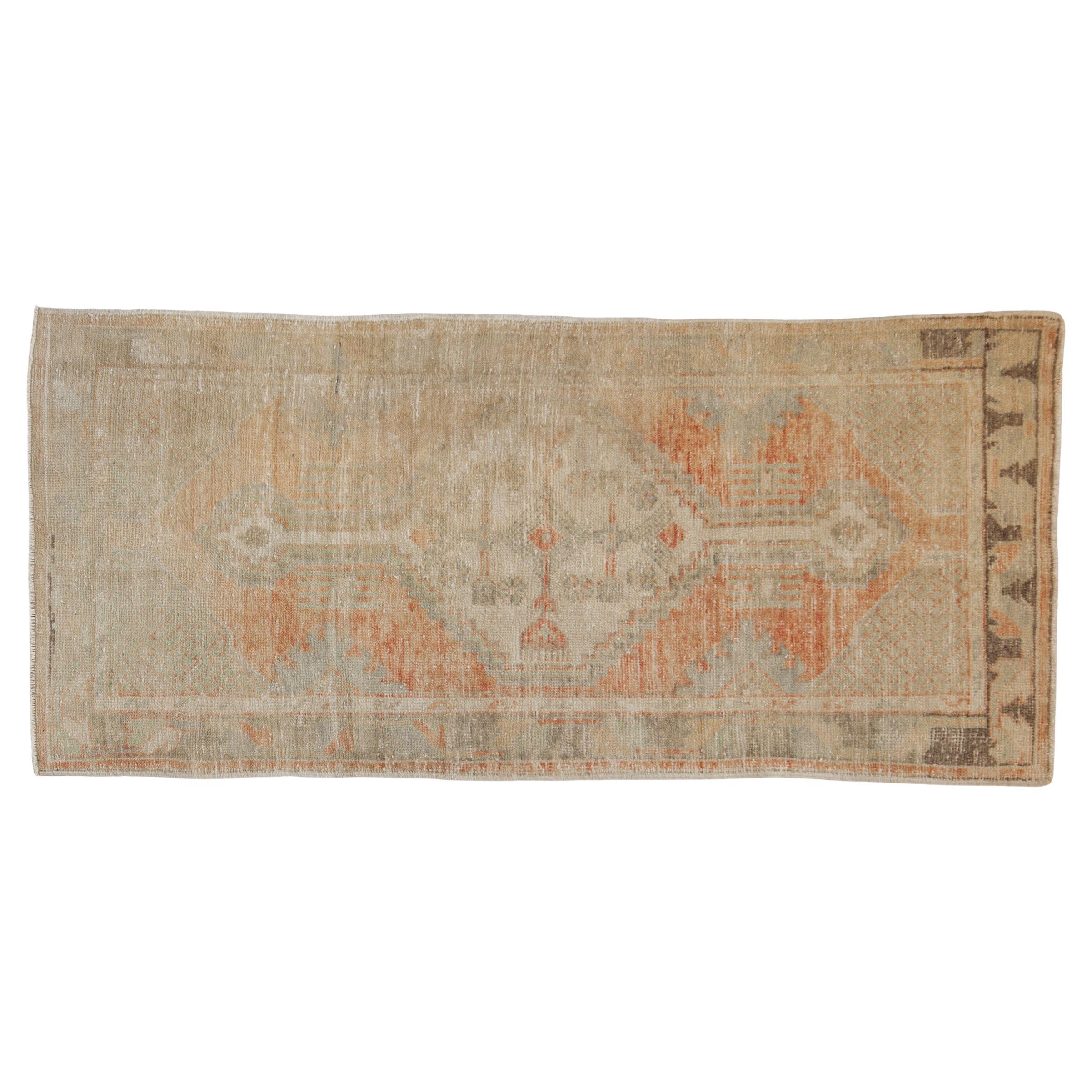 Tappeto Oushak Vintage Distressed Runner