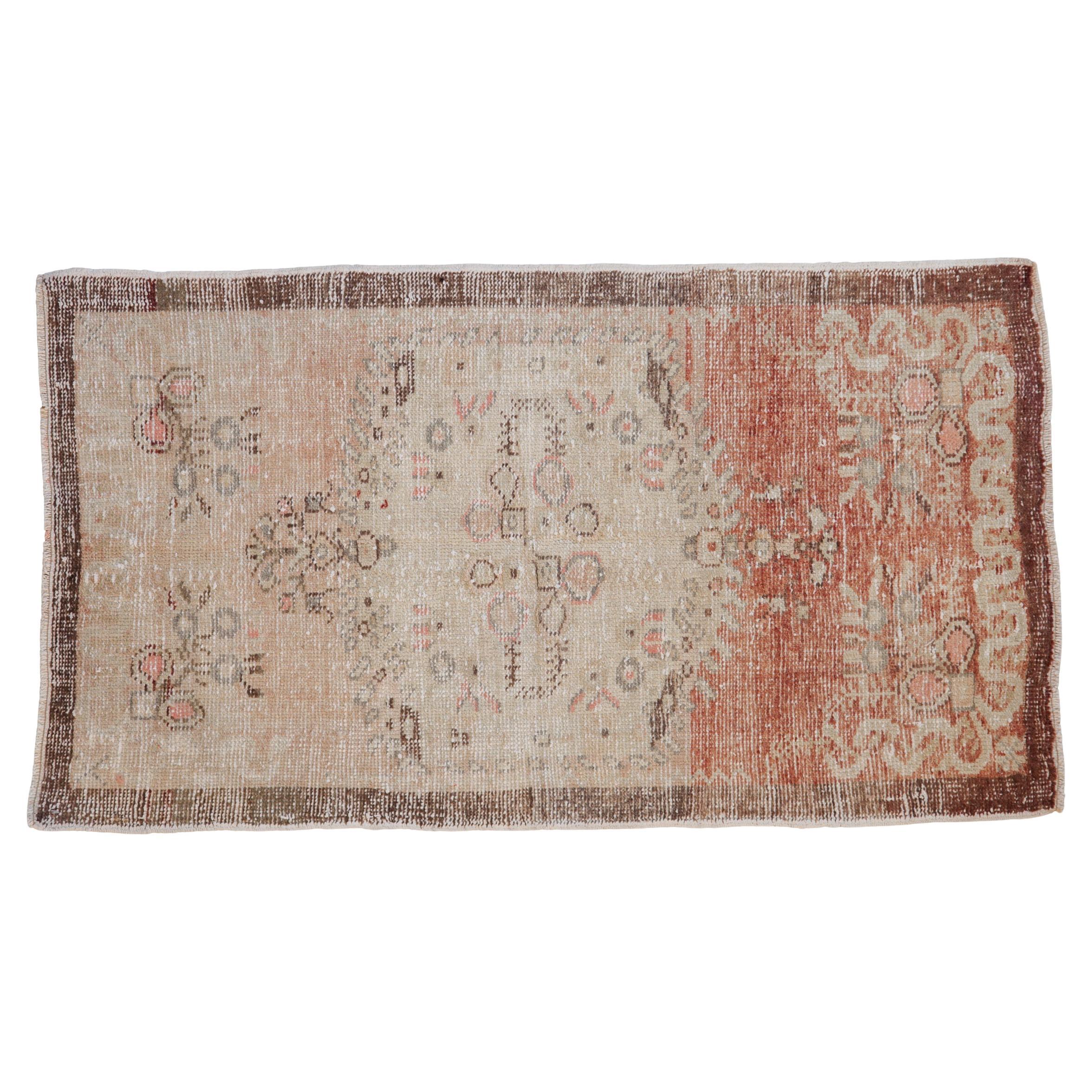 Tappeto Oushak Vintage Distressed Runner