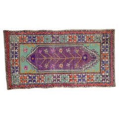 Vintage Distressed Oushak Rug Runner
