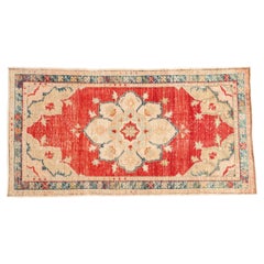 Vintage Distressed Oushak Rug Runner