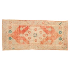 Vintage Distressed Oushak Rug Runner