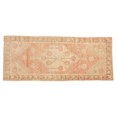 Vintage Distressed Oushak Rug Runner