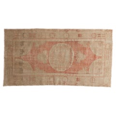 Vintage Distressed Oushak Rug Runner